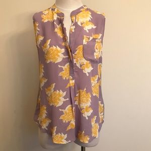Anthopologie Porridge Purple and Yellow Blouse